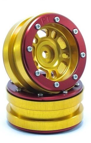 MT - Beadlock Wheels PT- Distractor Gold/Rot 1.9 (2 St.) (MT0040GOR)