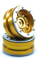 MT - Beadlock Wheels PT- Distractor Gold/Silber 1.9 (2...