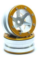 MT - Beadlock Wheels PT- Slingshot Silber/Gold 1.9 (2...