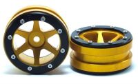 MT - Beadlock Wheels PT- Slingshot Gold/Schwarz 1.9 (2...