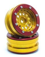 MT - Beadlock Wheels PT-Bullet Gold/Rot 1.9 (2 St.)...