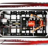 Blackjack 42 Zoll Brushless 8S Catamaran weiß/rot RTR