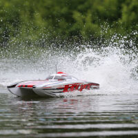 Blackjack 42 Zoll Brushless 8S Catamaran weiß/rot RTR