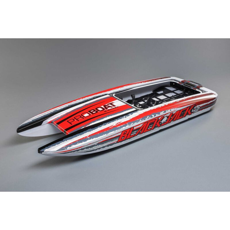 Horizon Hobby - Hull with Inserts, White: 42-inch Blackjack (PRB281123)