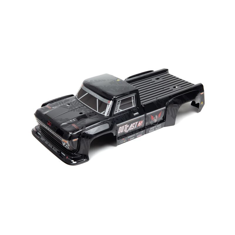 Horizon Hobby - Outcast 6S Blx Painted Decaled Trimmed Body Black (ARA406160)