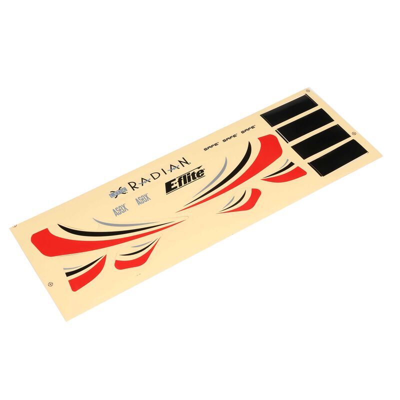 Horizon Hobby - Decal Sheet: UMX Radian, Red (EFLU2904)
