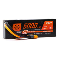 Horizon Hobby - 5000mAh 2S 7.4V Smart G2 LiPo 100C; IC3...