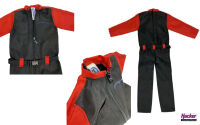 Para-RC Pilot Noah Overall schwarz/rot, GFK Arme, unlackierter Kopf (67108044)