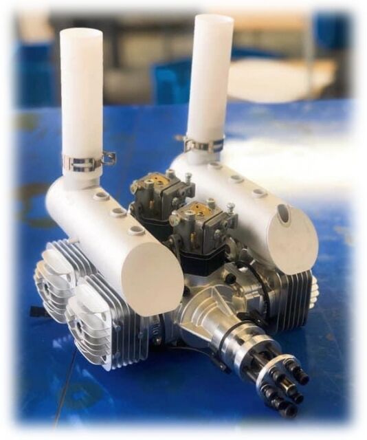 DLE Power - DLE 120 4T 4-Zylinder Boxer original