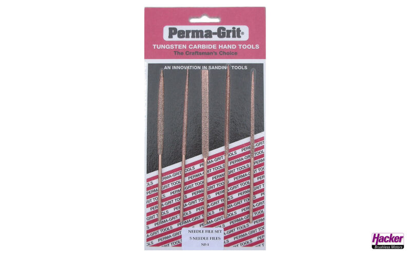 Perma-Grit Tools Ltd. 5tlg.-Set "Nadelfeilen kurz" medium (PG1089)
