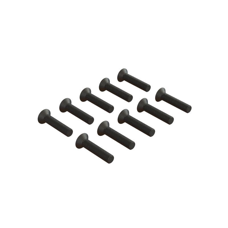 Horizon Hobby - Flat Head Hex Machine Screw M3x14mm (10) (ARA722314)