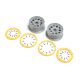 Horizon Hobby - Wheels, Silver, Yellow Beadlock (2): DBXL 2.0 (LOS45036)