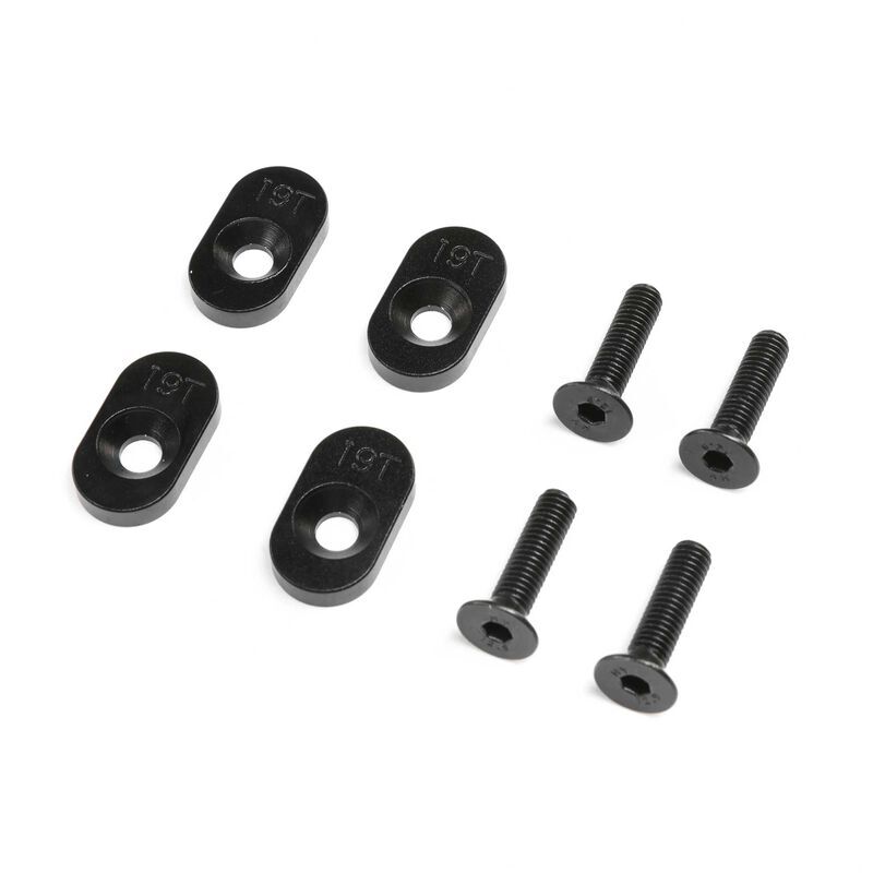 Horizon Hobby - EngineMountInsert & Screws 19T, Black(4): DBXL 2.0 (LOS252137)