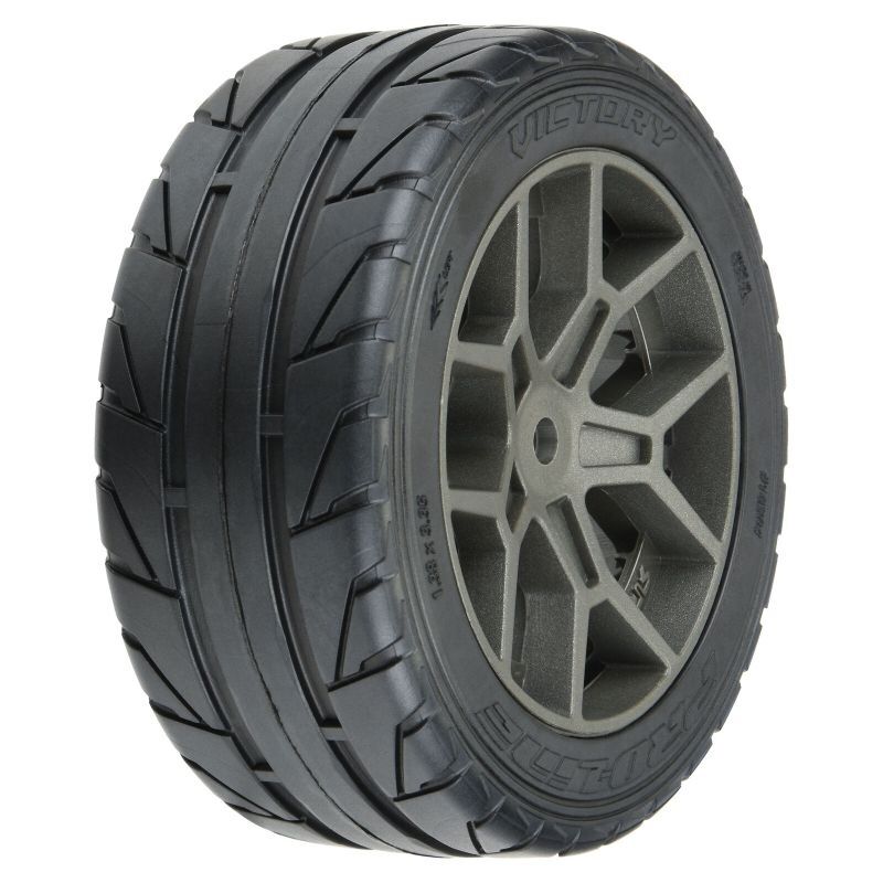 Pro-Line Victory 35/85 Belted Street Reifen (2)S3 auf Felge (PRO10204-10)