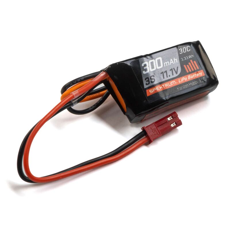 300mAh 3S 11.1V 30C LiPo Battery JST