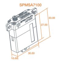 Horizon Hobby - A7100 MT/MS MG HV Wing Servo (SPMSA7100)