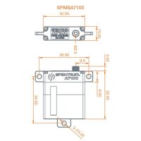 Horizon Hobby - A7100 MT/MS MG HV Wing Servo (SPMSA7100)