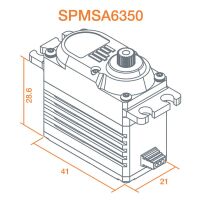 Horizon Hobby - A6350 Ultra Torque / High Speed Brushless HV Servo (SPMSA6350)
