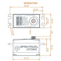 Horizon Hobby - A7090 Brushless Low Profile MG HV Servo (SPMSA7090)