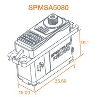 Horizon Hobby - A5080 MT/HS Mini Digital HV Servo (SPMSA5080)