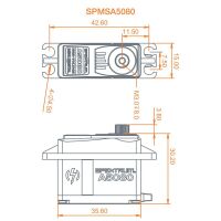 Horizon Hobby - A5080 MT/HS Mini Digital HV Servo (SPMSA5080)