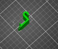 3D Print Lab - String Era bracket black for Wall Ladder Shelf
