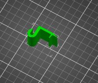 3D Print Lab - String Era bracket black for Wall Ladder Shelf