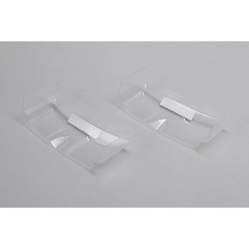 Horizon Hobby - 6.5" Lightweight Rear Wing, Clear, Precut (2) (TLR230019)