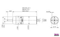 Hacker Motor - E40-XS 2D +6,7:1 Kv 4700
