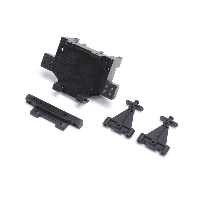 Horizon Hobby - Rear Bulkhead, Toe Block, Link Mount: Mini JRX2 (LOS211028)