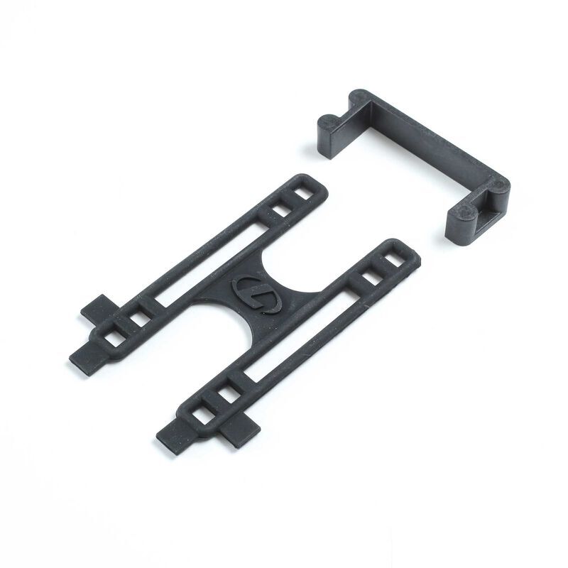 Horizon Hobby - Battery Mount Set, Aluminum Chassis: 22S (LOS231075)
