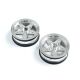 Horizon Hobby - Front Wheel, Chrome (2): 22S Drag (LOS43045)