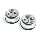 Horizon Hobby - Rear Wheel, Satin Chrome (2): 22S Drag (LOS43048)