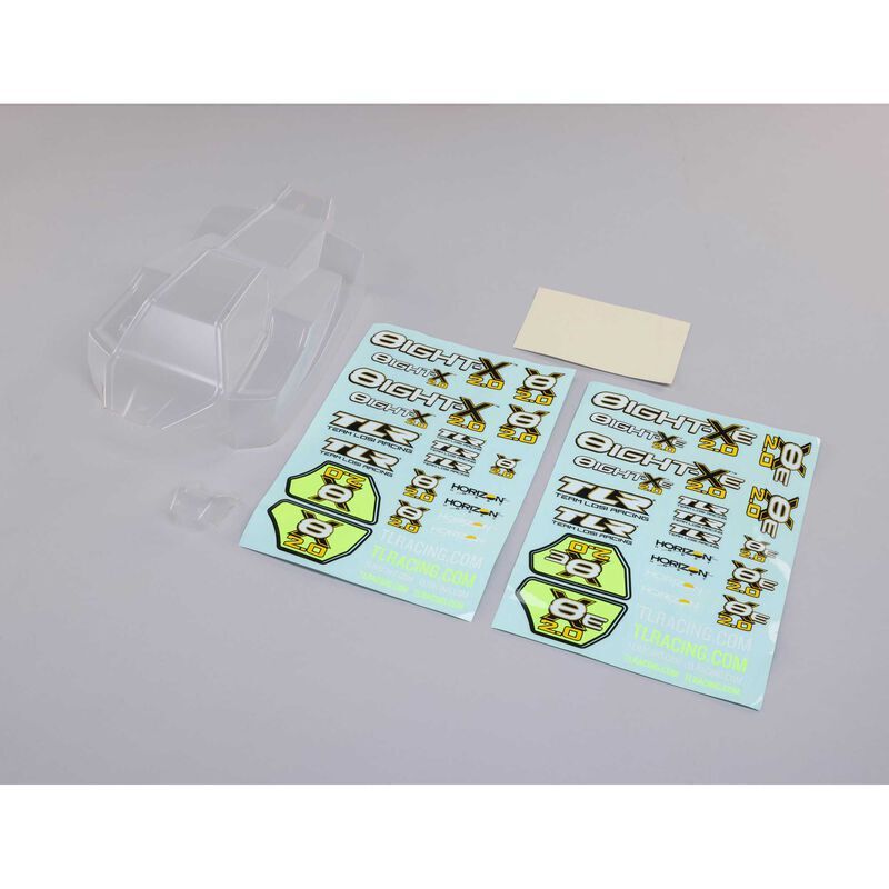 Horizon Hobby - Body Set, Clear, w/Decals: 8X, 8XE 2.0 (TLR240018)