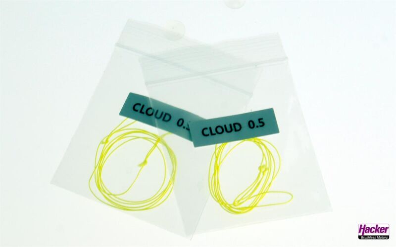 Para-RC Ersatzleinen - Stammleinen Cloud 0.5 Dyneema 0,25mm gelb (2Stk.) (67002733)