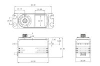 CH712S Coreless Servo HV Low Profile Servo 11.8kg/0.052sec
