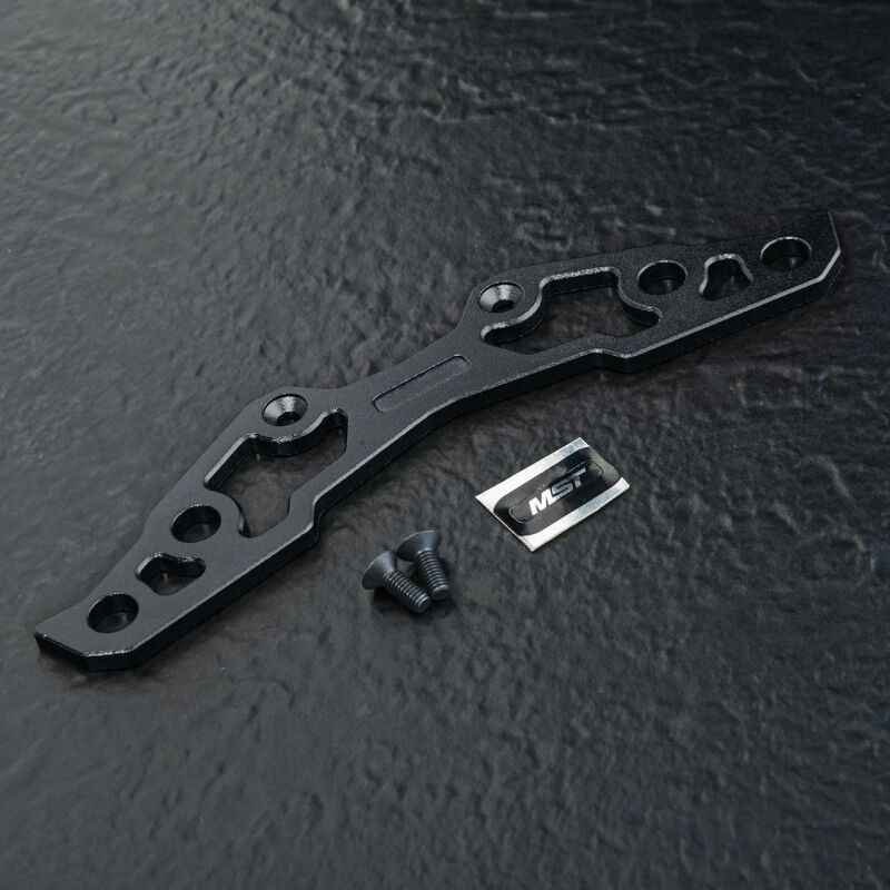 MST-Racing - Alum. lightweight bumper support L (black) (MST210647BK)