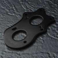 MST-Racing - RMX Alum. spur gearbox motor mount (black)...