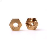 PR Racing - Brass hex weighs Wheel Hex 12mm x 5.2mm...