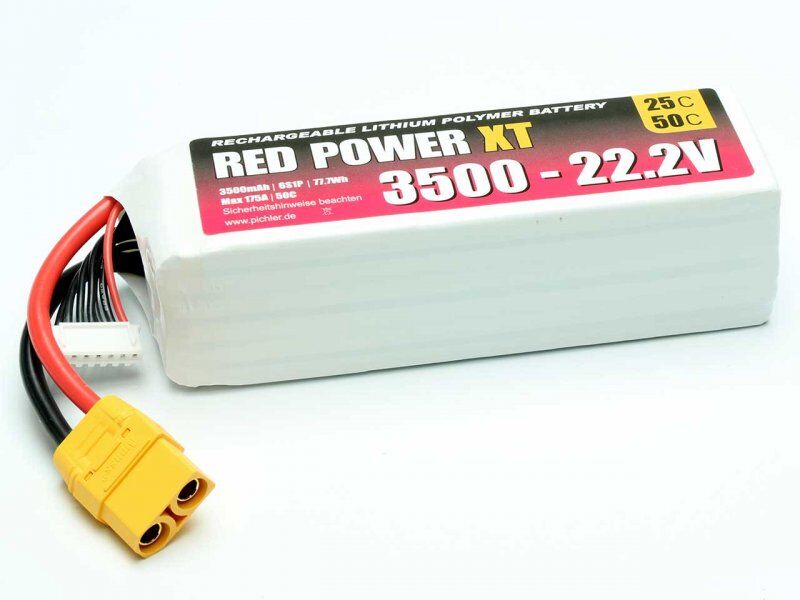 Red Power - LiPo Akku 3500mAh 6S 22,2V
