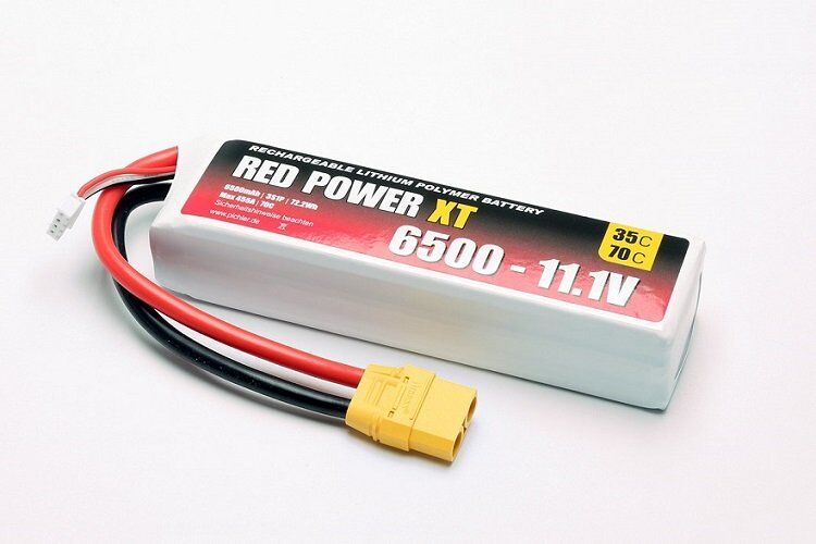 Red Power - LiPo Akku 6500mAh 3S 11,1V