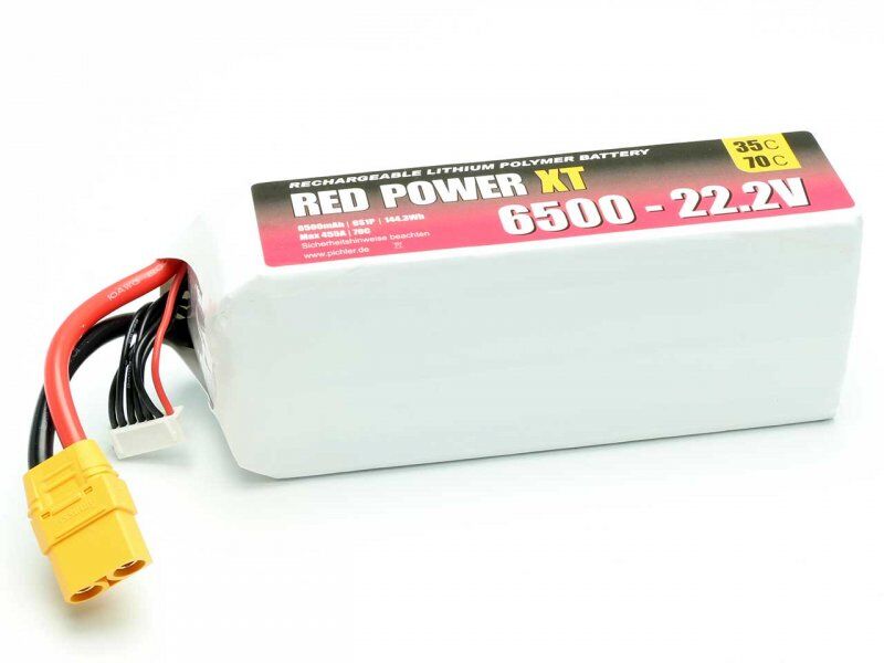 Red Power - LiPo Akku 6500mAh 6S 22,2V