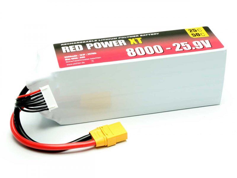Red Power - LiPo Akku 8000mAh 7S 25.9V
