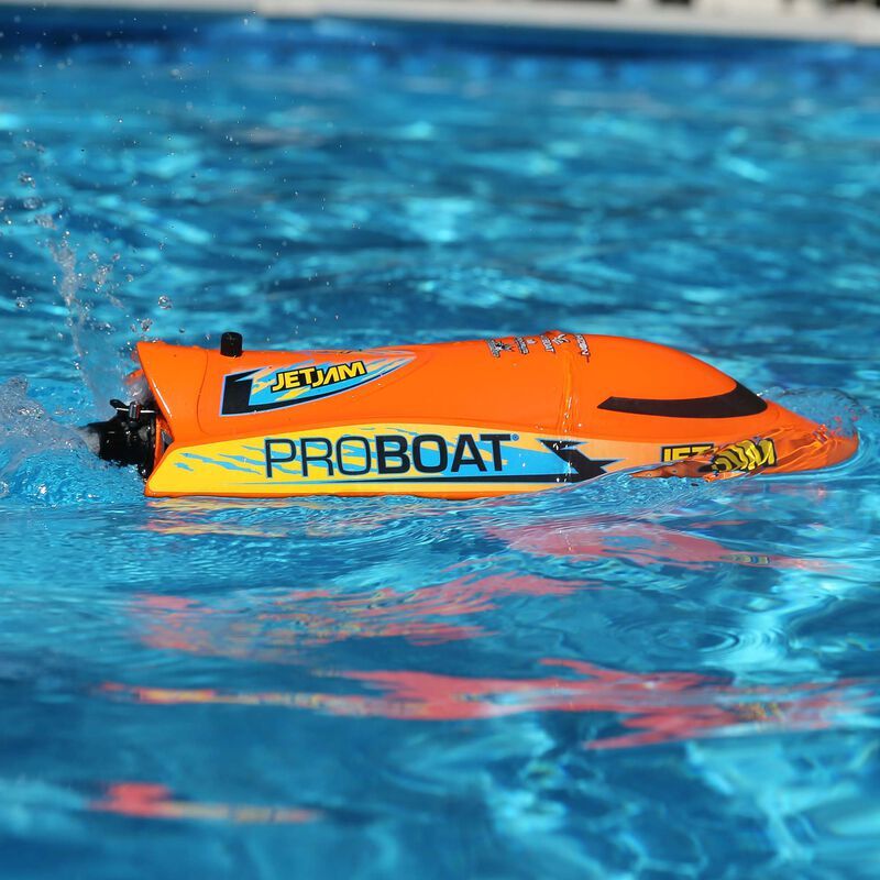 Horizon Hobby - Jet Jam 12" Pool Racer, Brushed, Orange: RTR (PRB08031V2T1)