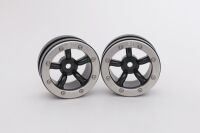 Metasafil - Beadlock Wheels PT-Safari Schwarz/Silber 1.9...