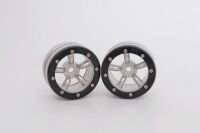 Metasafil - Beadlock Wheels PT-Safari Silber/Schwarz 1.9...