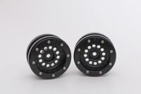 Metasafil - Beadlock Wheels PT-Bullet Schwarz/Schwarz 1.9...