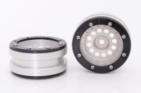 Metasafil - Beadlock Wheels PT-Bullet Silber/Schwarz 1.9...