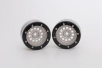 Metasafil - Beadlock Wheels PT-Bullet Silber/Schwarz 1.9...