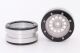 Metasafil - Beadlock Wheels PT-Bullet Silber/Schwarz 1.9 (2 St.)  (MT0020SB)